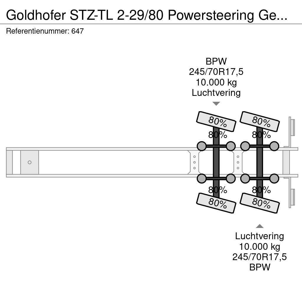 Goldhofer STZ-TL 2-29/80 Powersteering German Trailer! Semi Reboques Carga Baixa