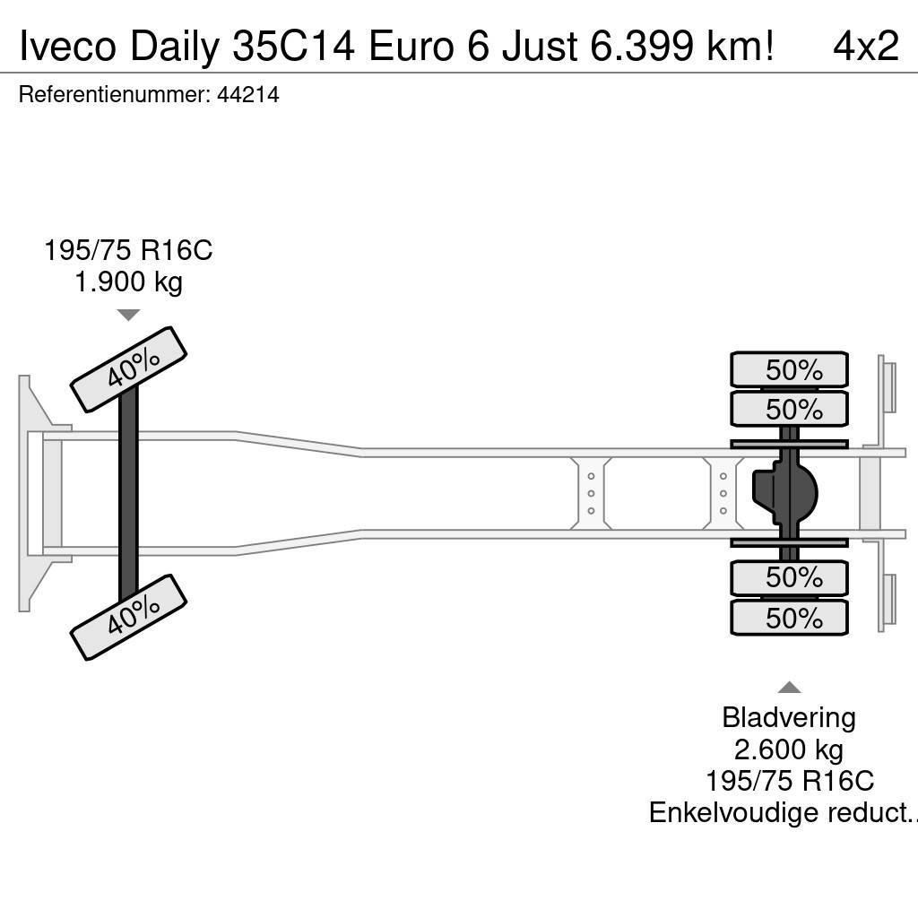 Iveco Daily 35C14 Euro 6 Just 6.399 km! Camiões de caixa fechada