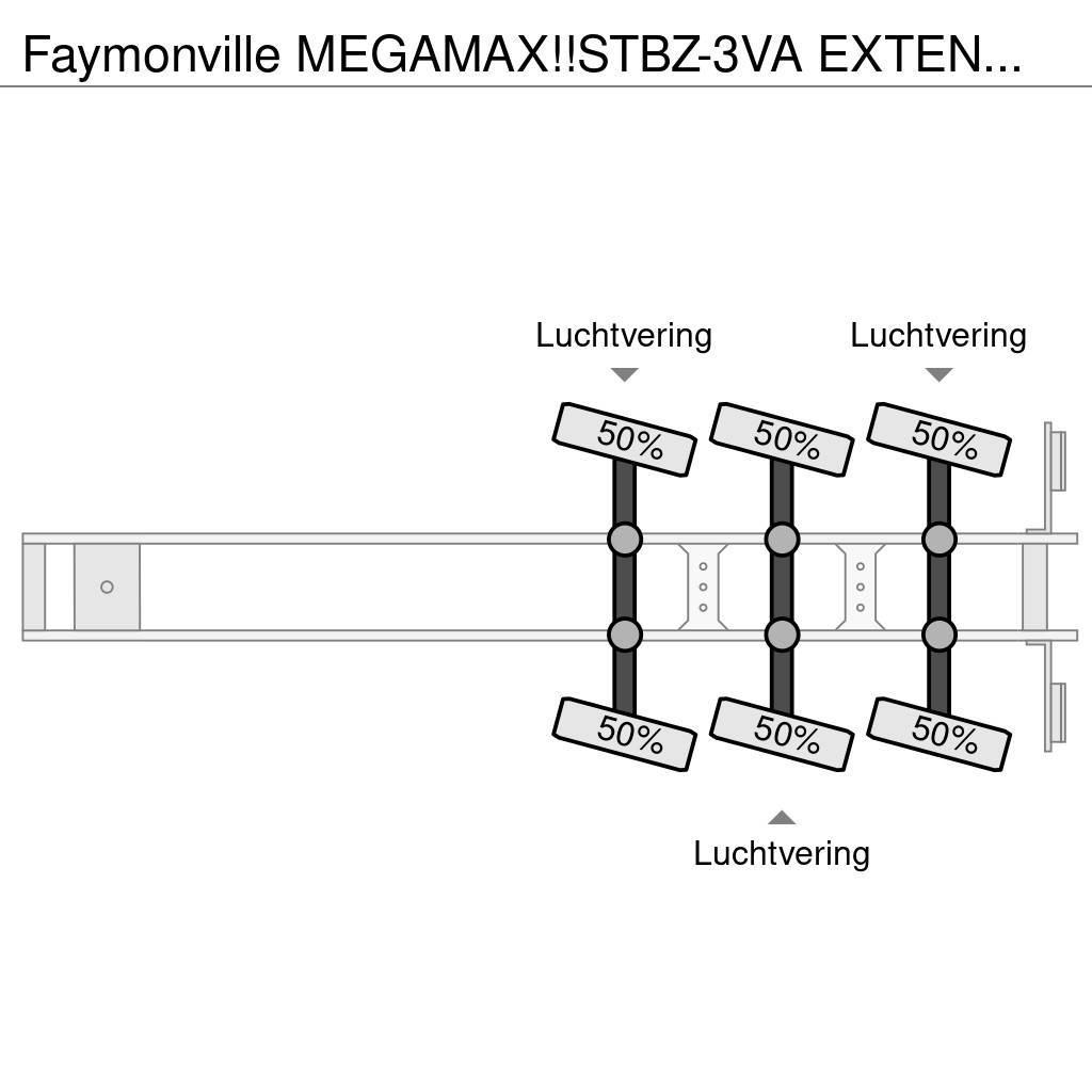 Faymonville MEGAMAX!!STBZ-3VA EXTENDABLE! REMOVABLE NECK!3x St Semi Reboques Carga Baixa