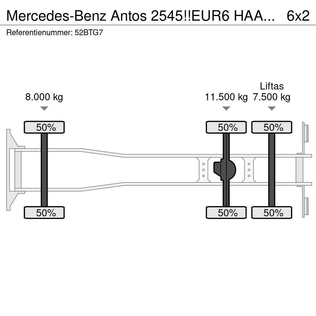 Mercedes-Benz Antos 2545!!EUR6 HAAK/ABROLLKIPPER!!KNICKARM!! Camiões Ampliroll