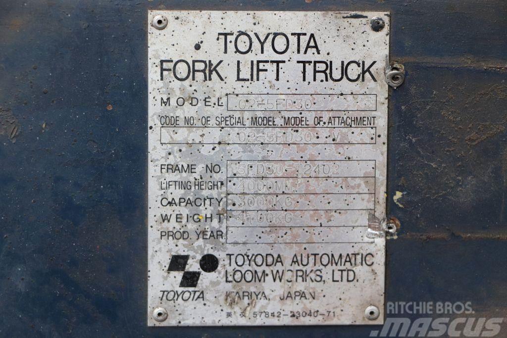 Toyota 02-5FD30 Empilhadores Diesel