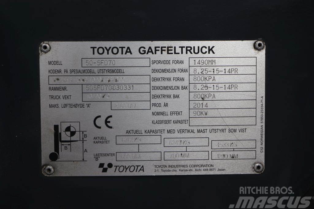 Toyota 50-5FD70 Empilhadores Diesel