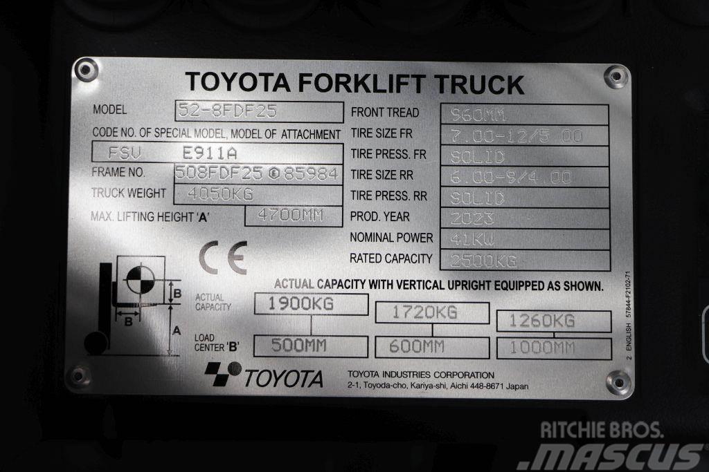 Toyota 52-8FDF25 Empilhadores Diesel