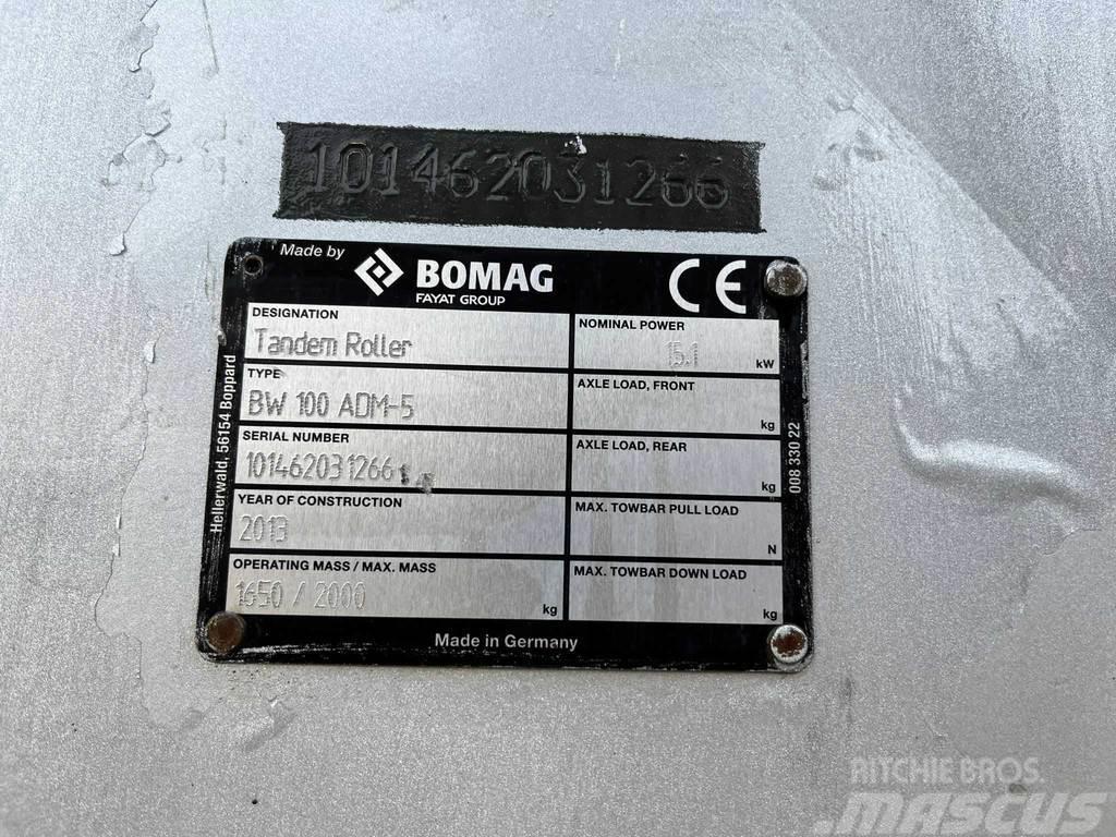 Bomag BW 100 ADM-5 Cilindros Compactadores tandem