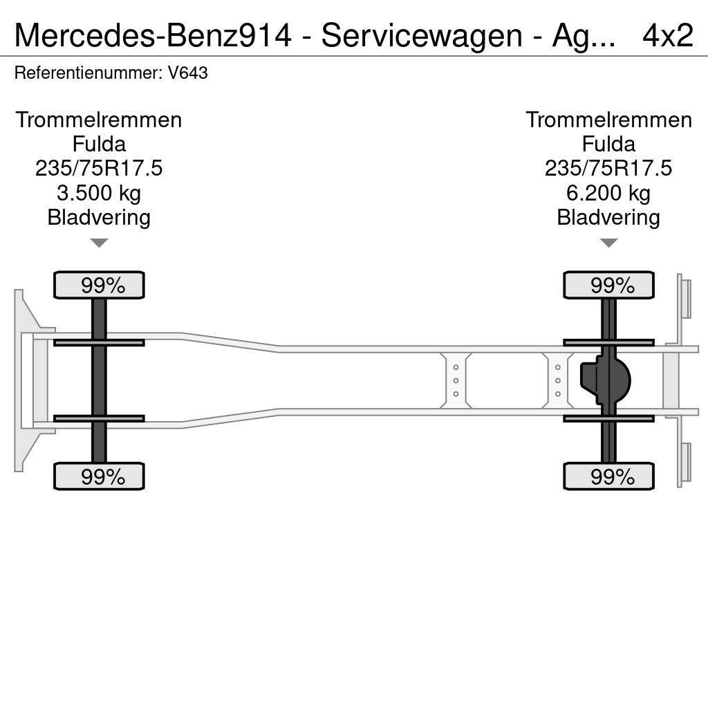 Mercedes-Benz 914 - Servicewagen - Agregaat 440 uur - 31.565km - Carros de bombeiros
