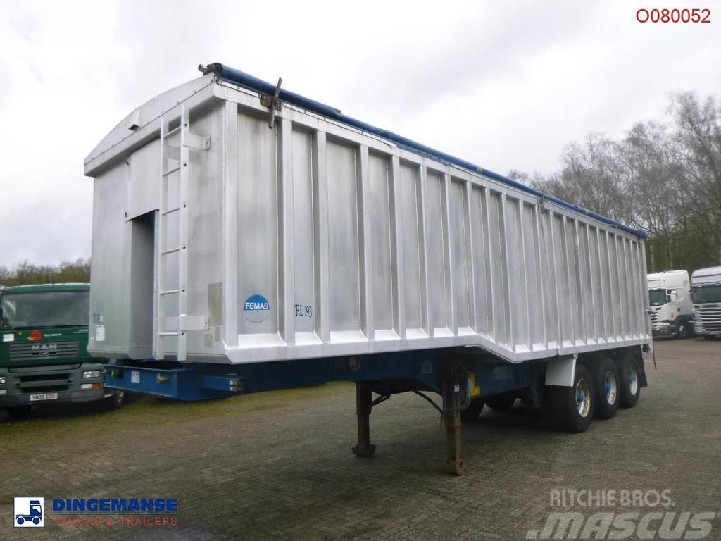 United TRAILERS Tipper trailer alu 52 m3 + tarpaulin Semi Reboques Basculantes