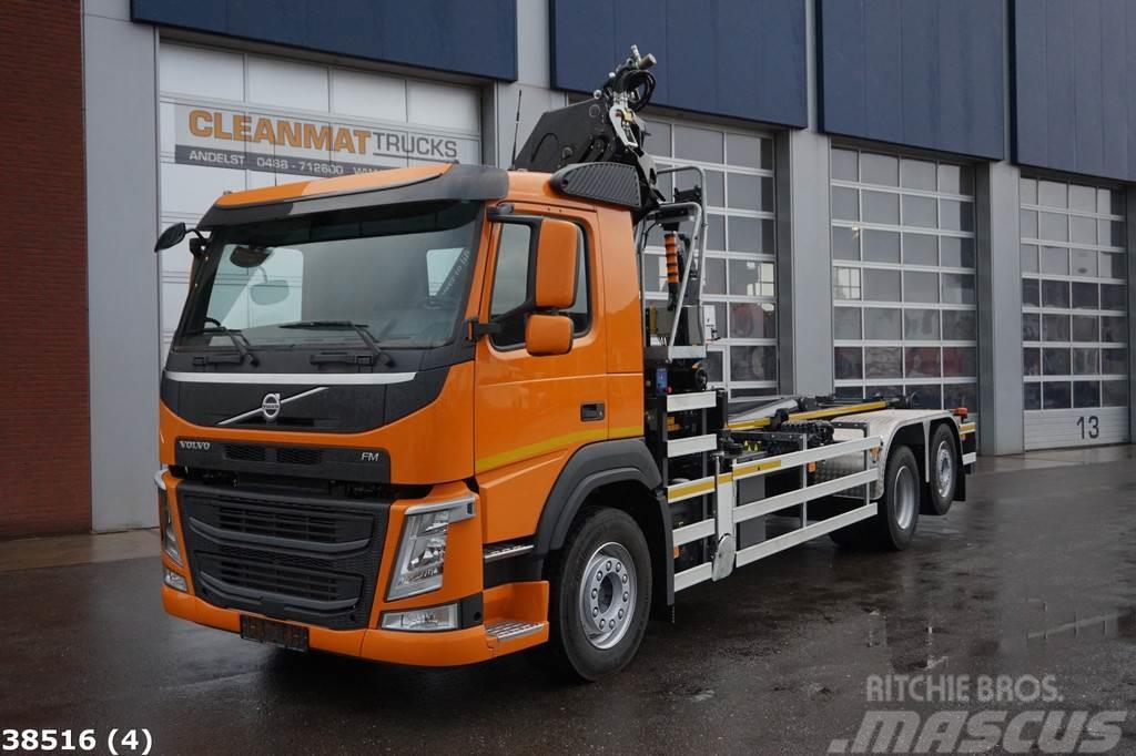 Volvo FM 410 HMF 21 ton/meter laadkraan Camiões Ampliroll
