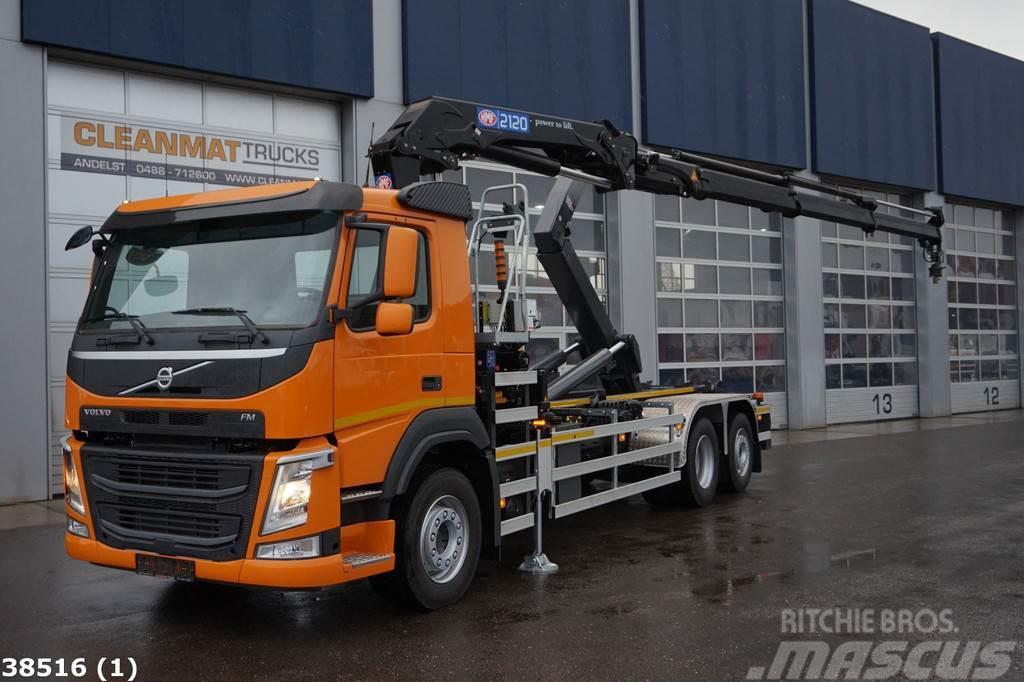 Volvo FM 410 HMF 21 ton/meter laadkraan Camiões Ampliroll