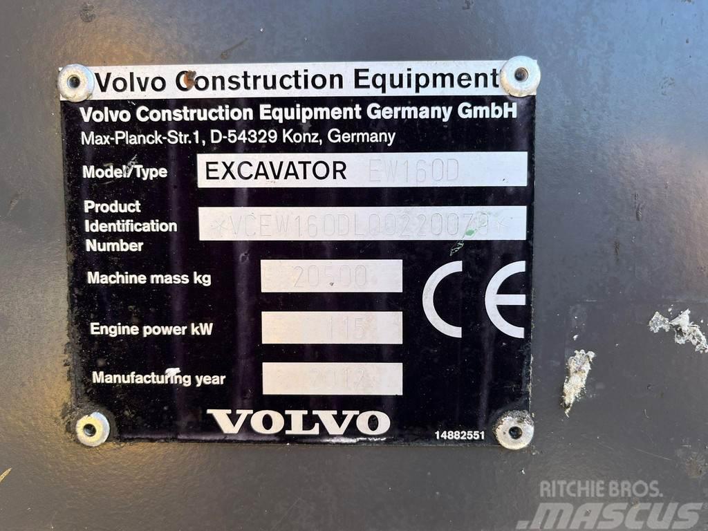 Volvo EW 160 D AC / CENTRAL LUBRICATION Escavadoras de rodas