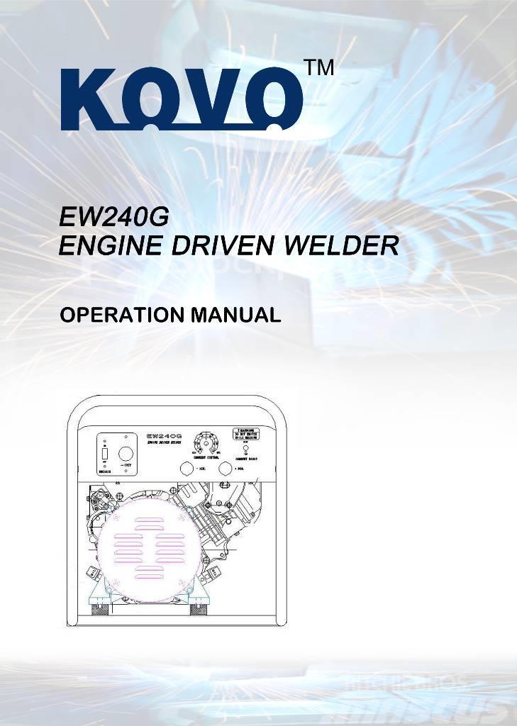  New Kohler powered welder generator EW240G Máquinas de soldar