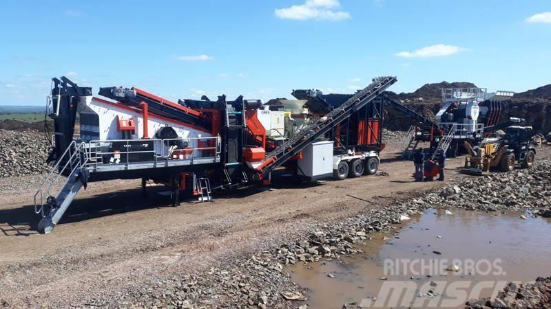 Constmach 150 TPH Mobile Jaw Crushing Plant Britadores móveis