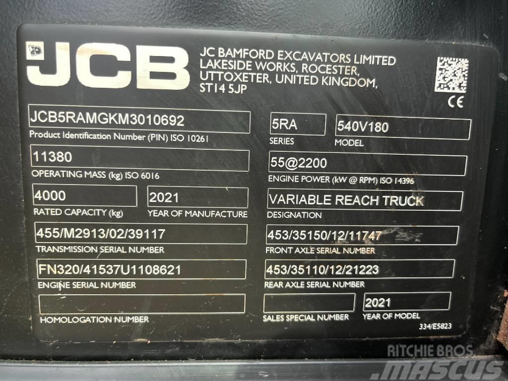 JCB 540-180 Manipuladores telescópicos