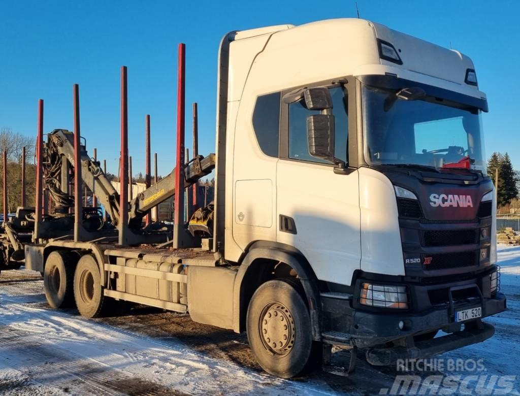Scania R520 6x4 Camiões de transporte de troncos