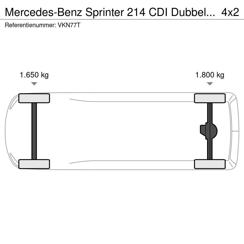 Mercedes-Benz Sprinter 214 CDI Dubbel cabine, Airco!!157dkm!!6P! Caixa fechada