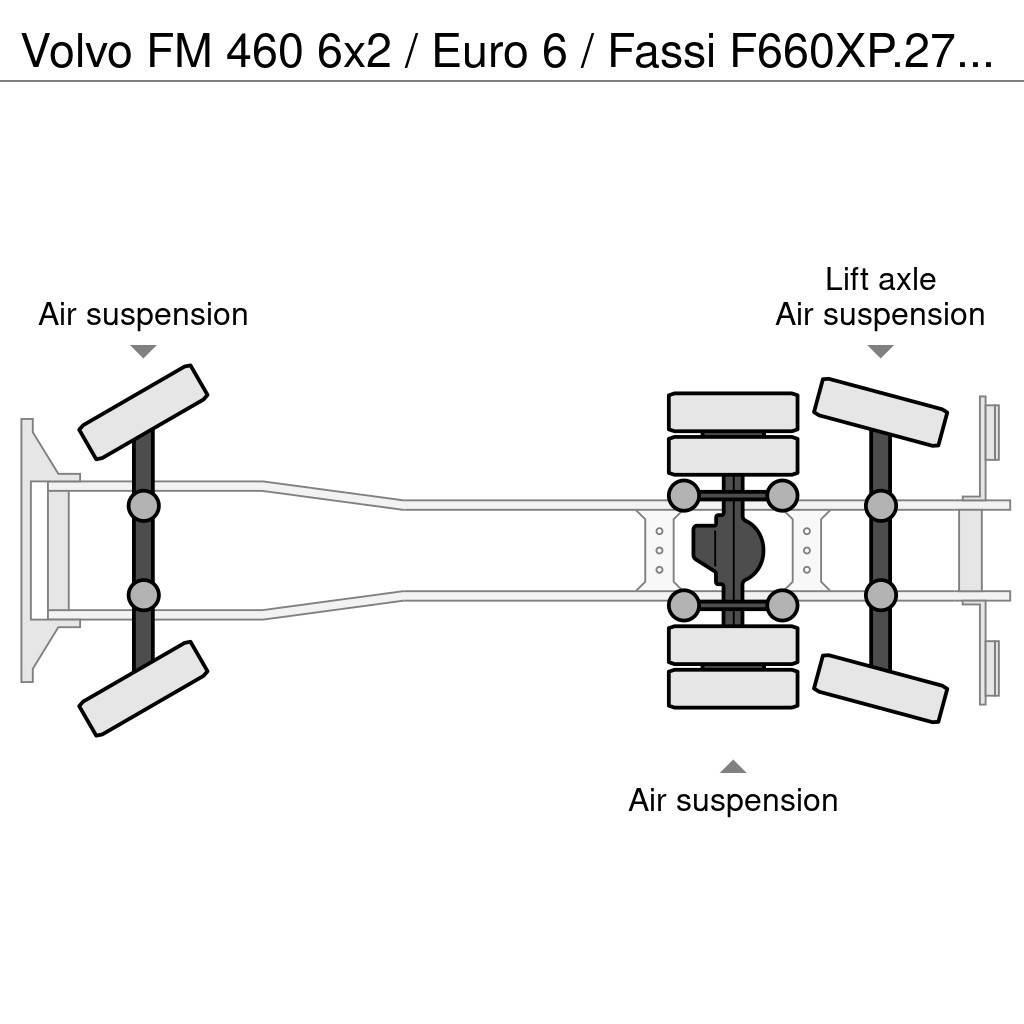 Volvo FM 460 6x2 / Euro 6 / Fassi F660XP.27 + Flyjib Gruas Todo terreno