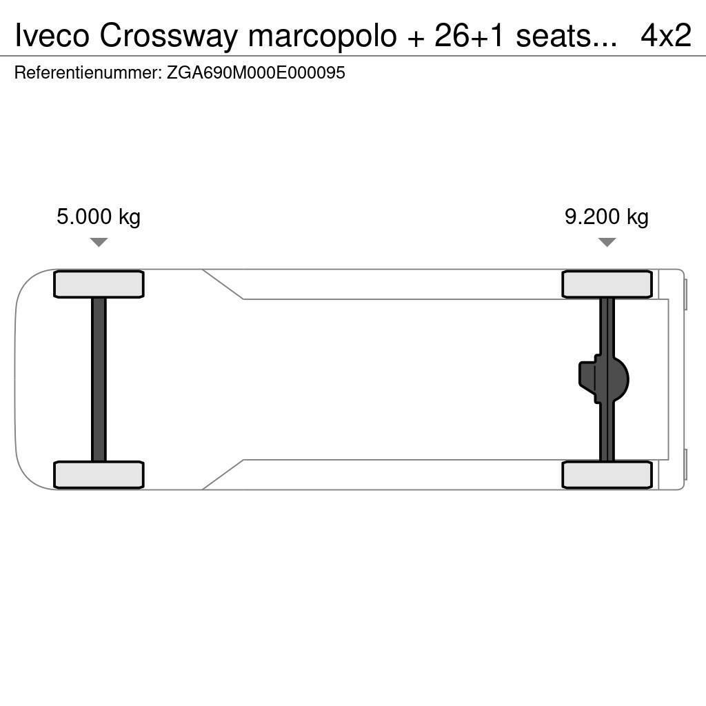 Iveco Crossway marcopolo + 26+1 seats TUV 10-24! FULL OP Autocarros