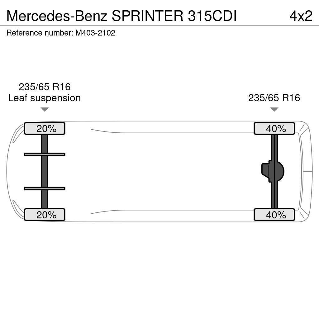 Mercedes-Benz Sprinter 315CDI Carrinhas de caixa fechada