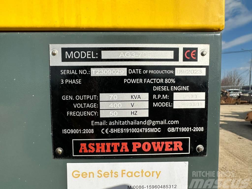 Ashita AG3-70E Geradores Diesel
