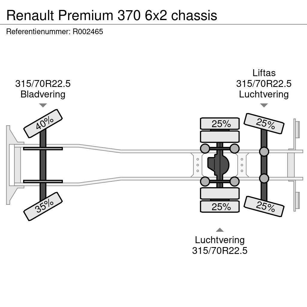 Renault Premium 370 6x2 chassis Camiões de chassis e cabine