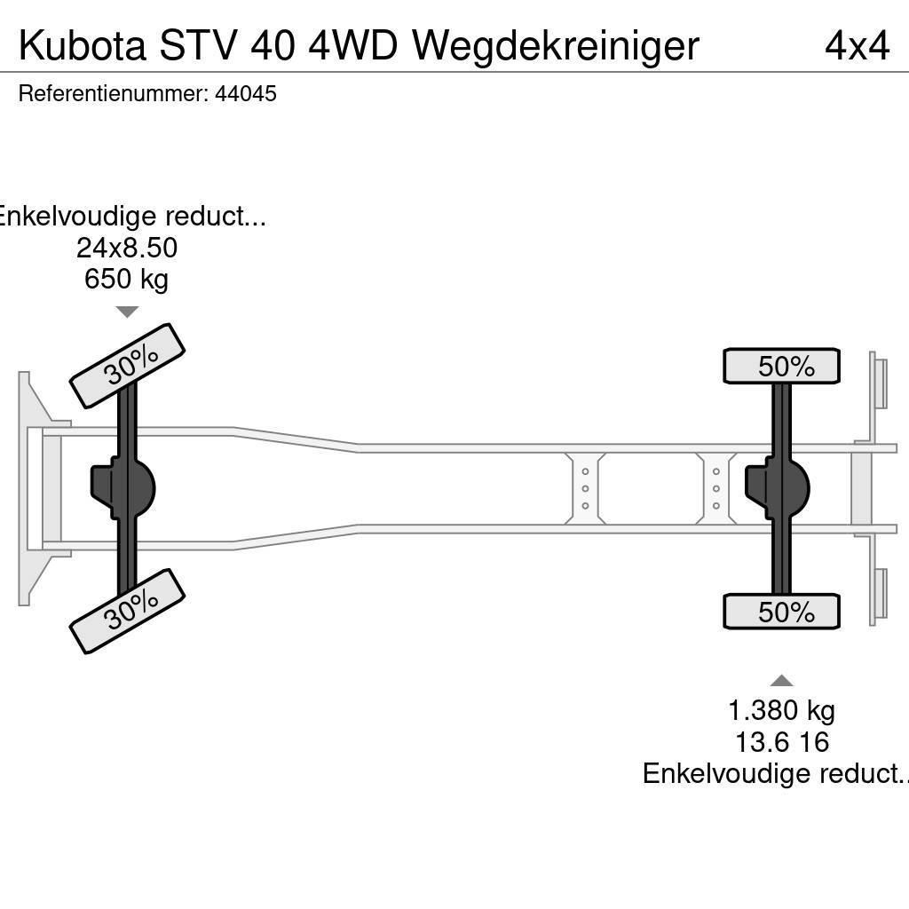 Kubota STV 40 4WD Wegdekreiniger Camiões varredores