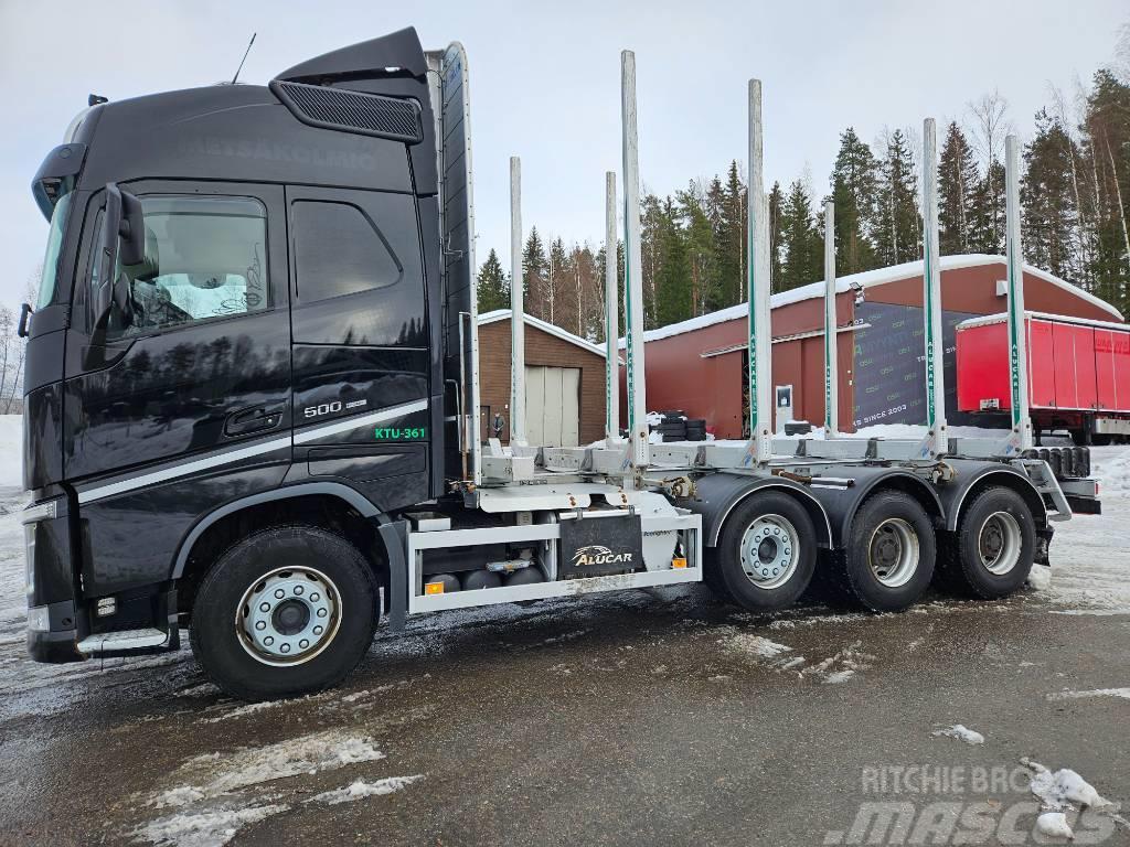 Volvo FH500 TC I-Save Alucar päällirakenteella Camiões de transporte de troncos