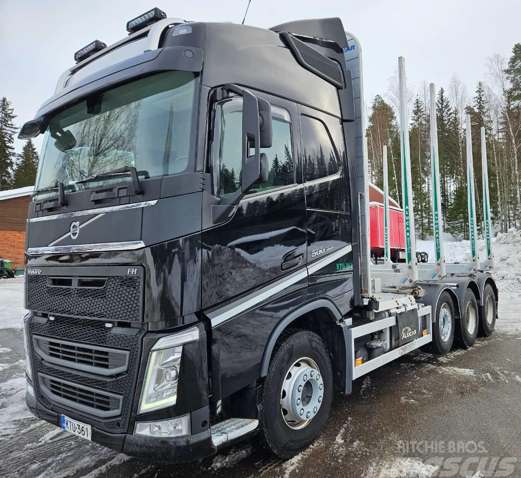 Volvo FH500 TC I-Save Alucar päällirakenteella Camiões de transporte de troncos