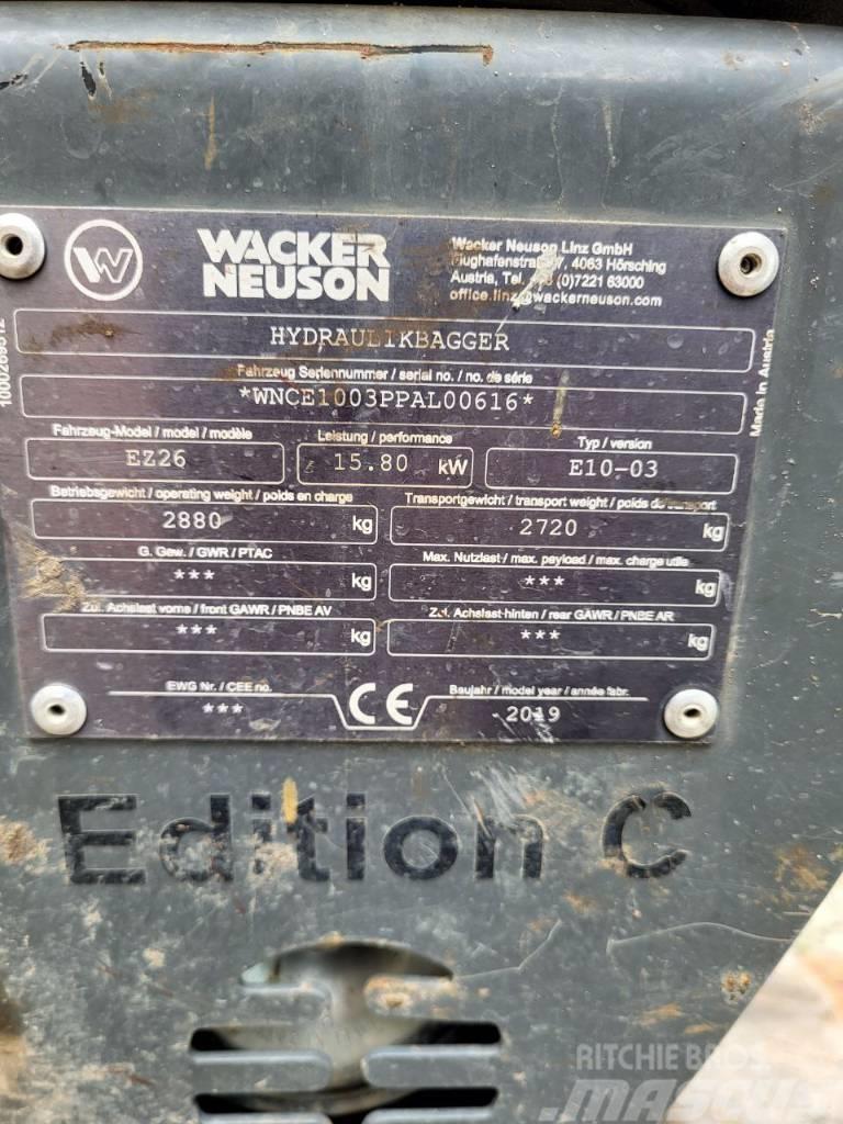 Wacker Neuson EZ 26 Mini Escavadoras <7t