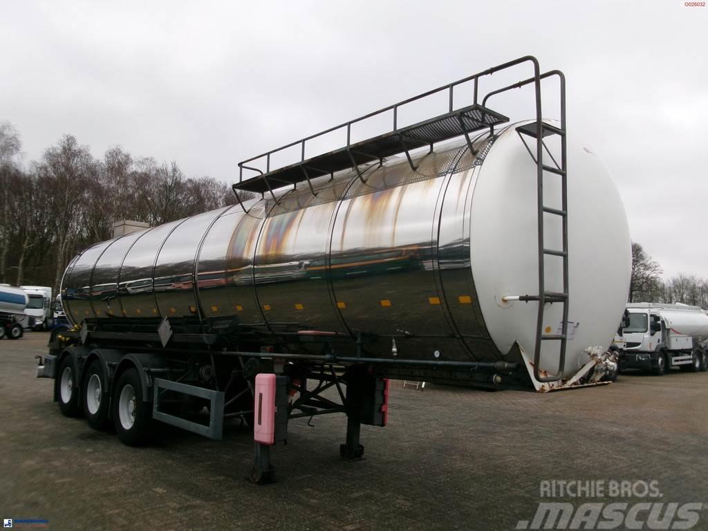 Metalovouga Bitumen / heavy oil tank inox 26.9 m3 / 1 comp Semi Reboques Cisterna