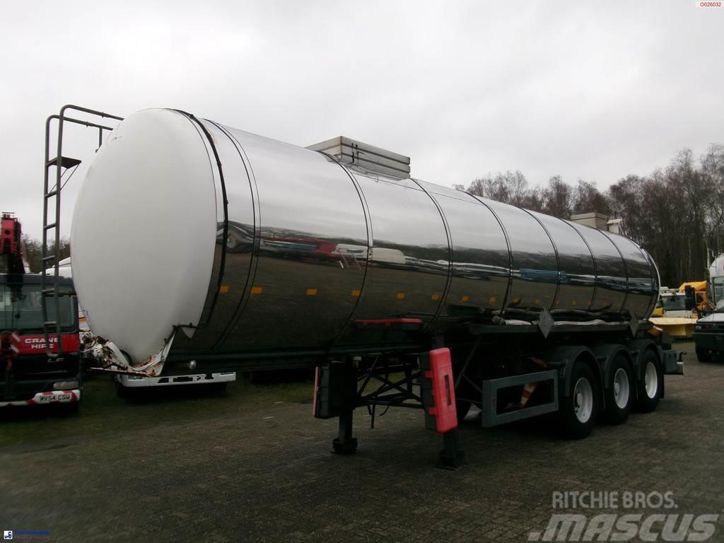 Metalovouga Bitumen / heavy oil tank inox 26.9 m3 / 1 comp Semi Reboques Cisterna
