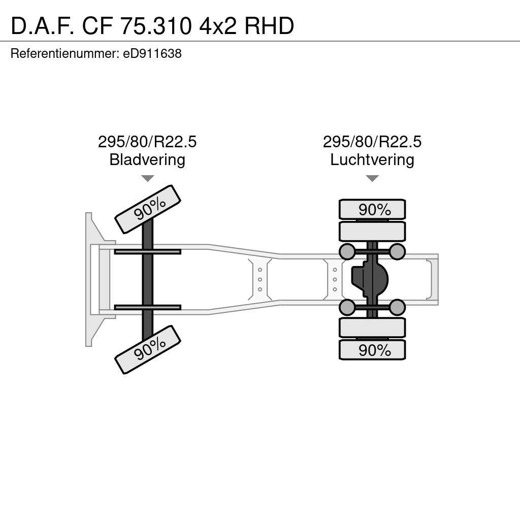 DAF CF 75.310 4x2 RHD Tractores (camiões)