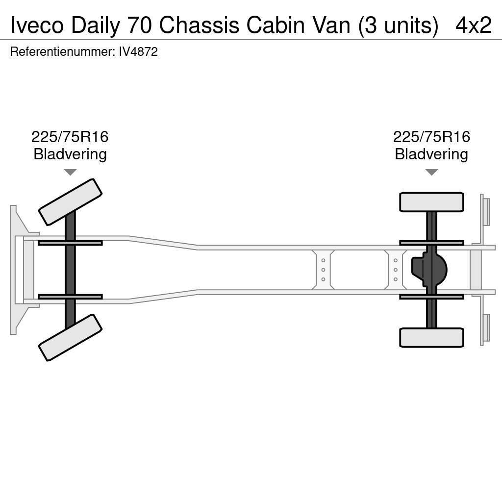 Iveco Daily 70 Chassis Cabin Van (3 units) Camiões de chassis e cabine