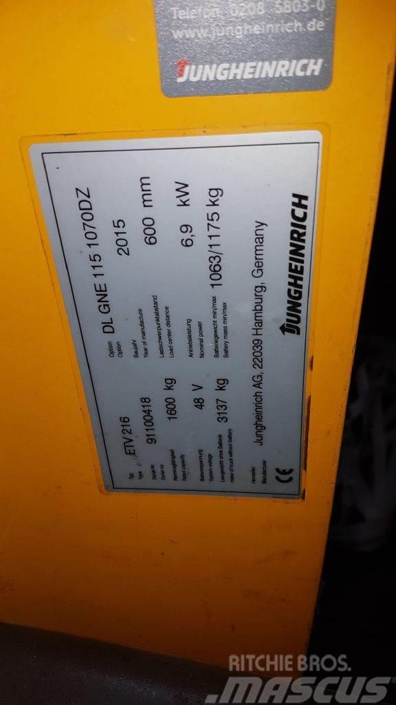 Jungheinrich ETV 216 10700 mm HH Empilhadores Elevadores