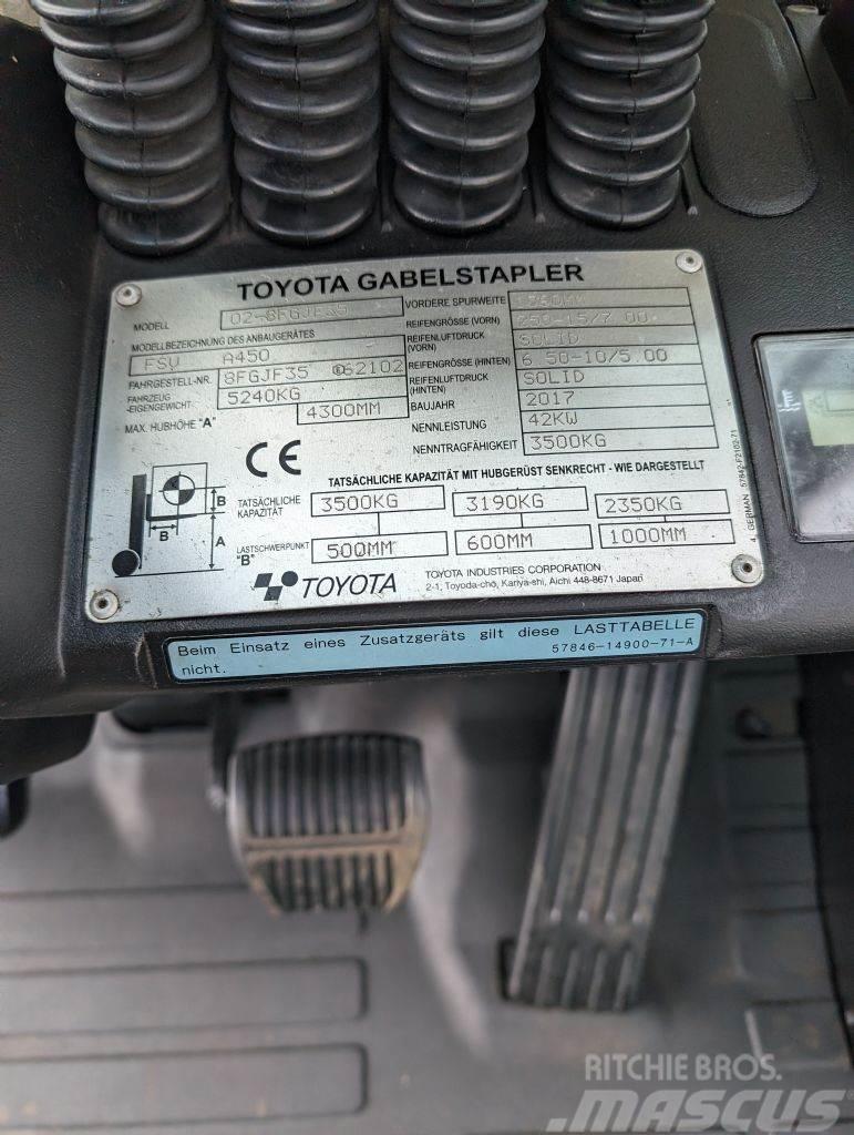 Toyota 8FGJF35 // Triplex // containerfähig Empilhadores a gás
