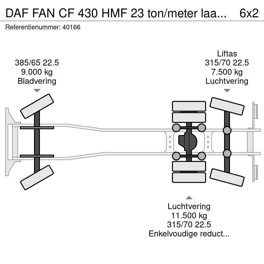 DAF FAN CF 430 HMF 23 ton/meter laadkraan + Welvaarts Camiões Ampliroll