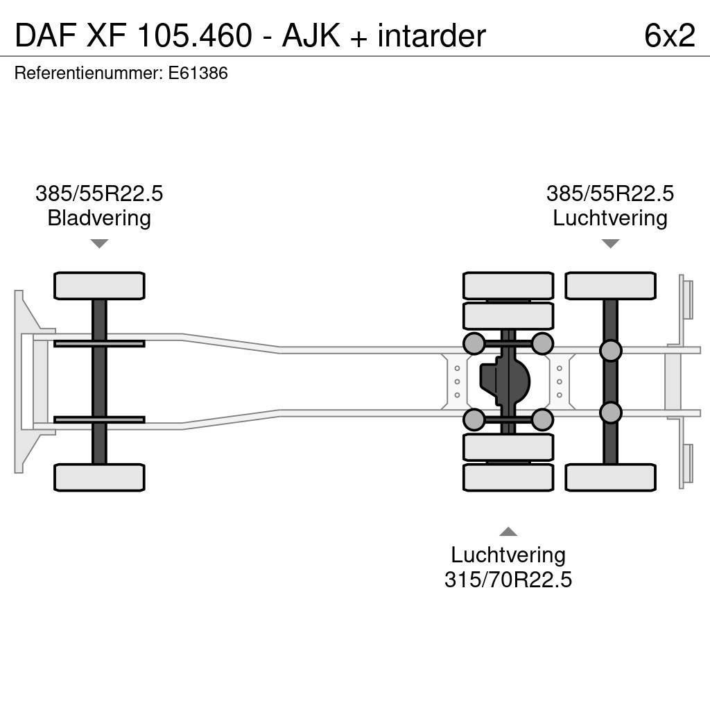 DAF XF 105.460 - AJK + intarder Camiões porta-contentores