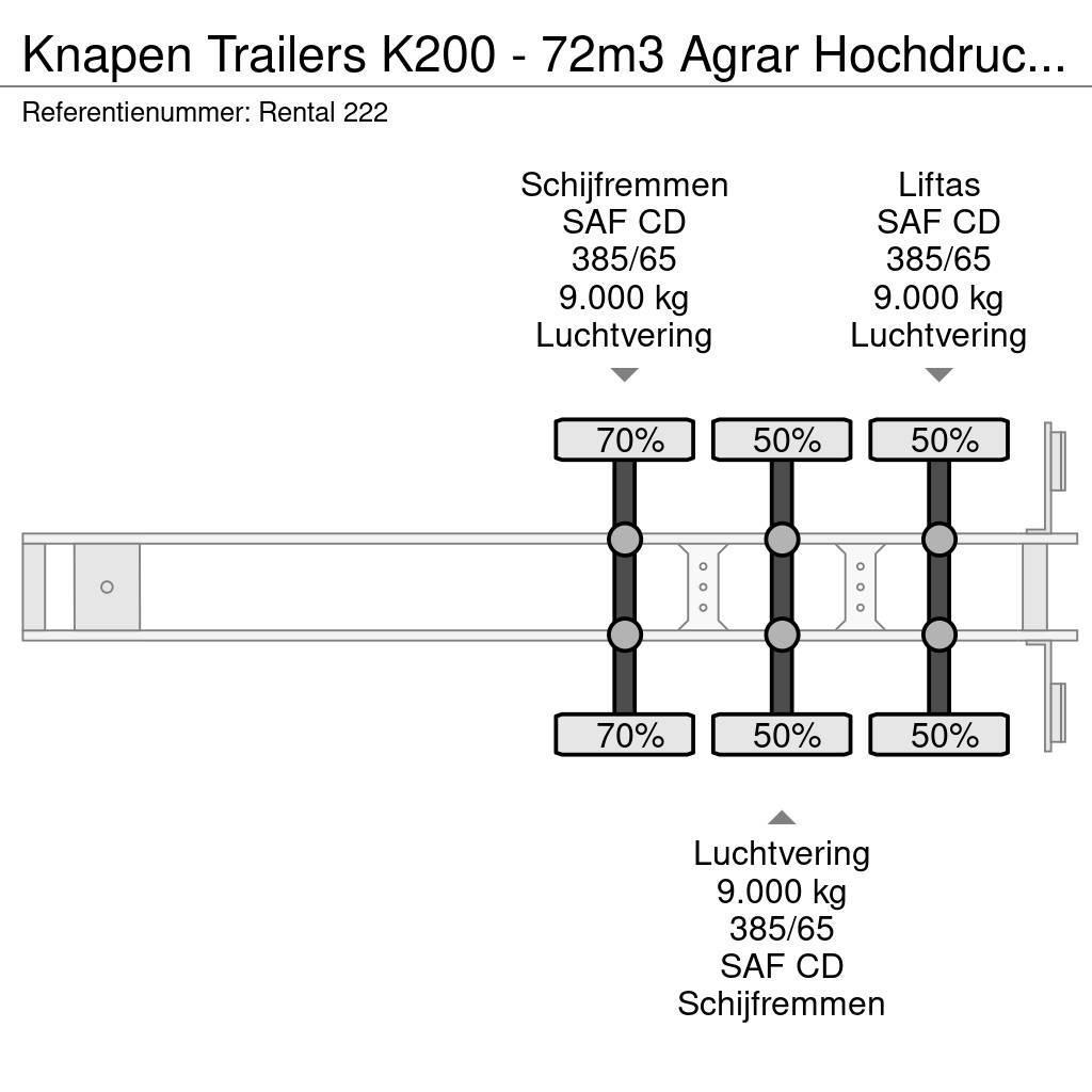 Knapen Trailers K200 - 72m3 Agrar Hochdruckreiniger Semi-reboques pisos móveis