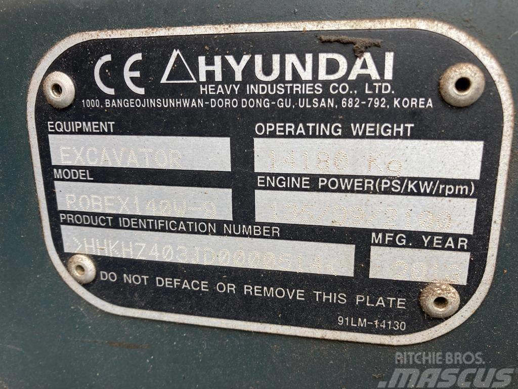 Hyundai Robex 140 W-9 Escavadoras de rodas