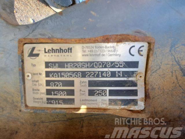 Lehnhoff Uni-Schwenktieflöffel f. OQ70/55 Acessórios Retroescavadoras