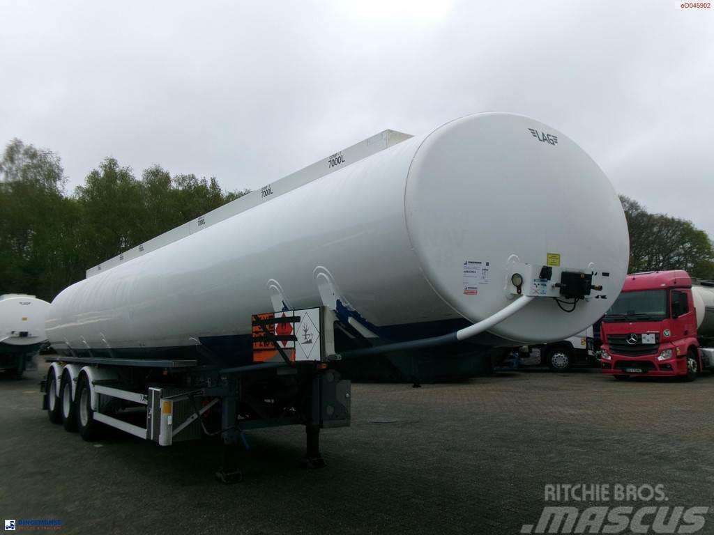 LAG Fuel tank alu 42 m3 / 6 comp + pump Semi Reboques Cisterna
