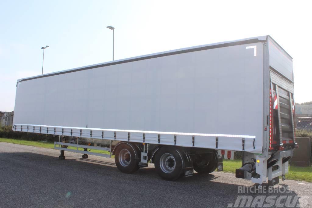 AMT 2 akslet city trailer med lift og TRIDEC- CI200 Semi Reboques Cortinas Laterais