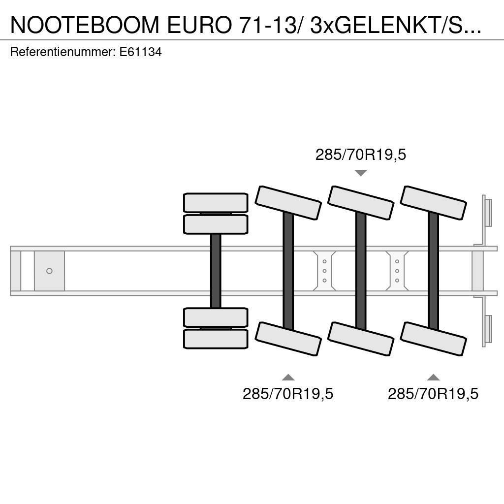 Nooteboom EURO 71-13/ 3xGELENKT/STEERING/DIR. Semi Reboques Carga Baixa