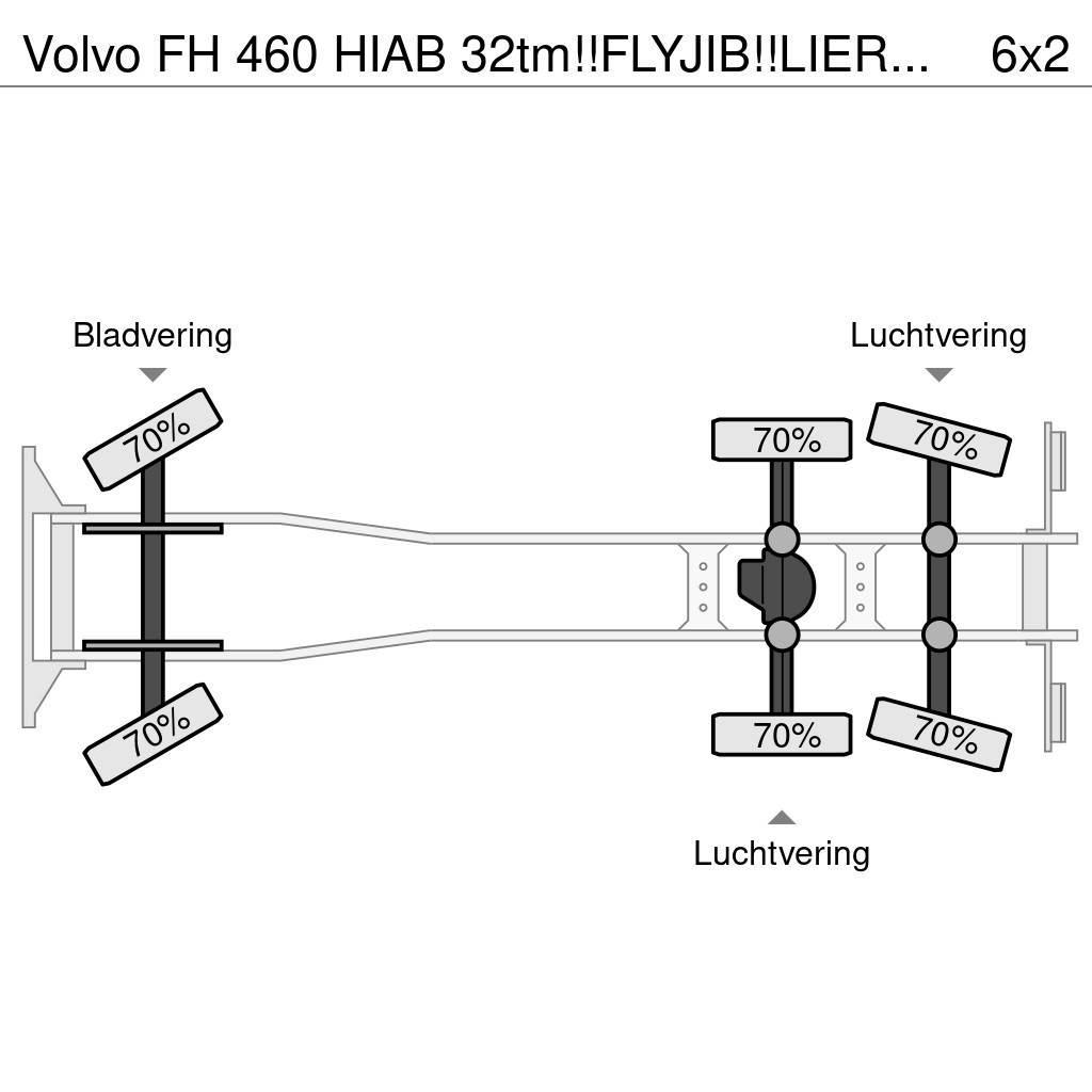 Volvo FH 460 HIAB 32tm!!FLYJIB!!LIER/WINSCH/WINDE!!EURO6 Gruas Todo terreno