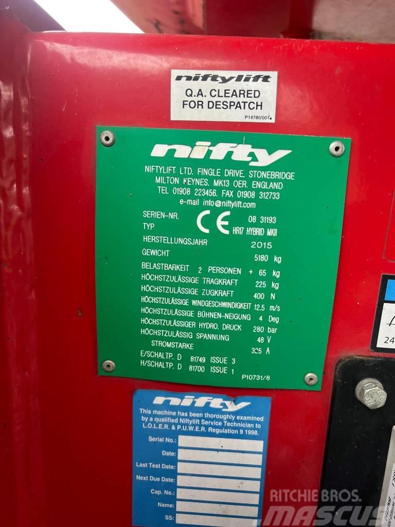 Niftylift HR 17 Elevadores braços articulados