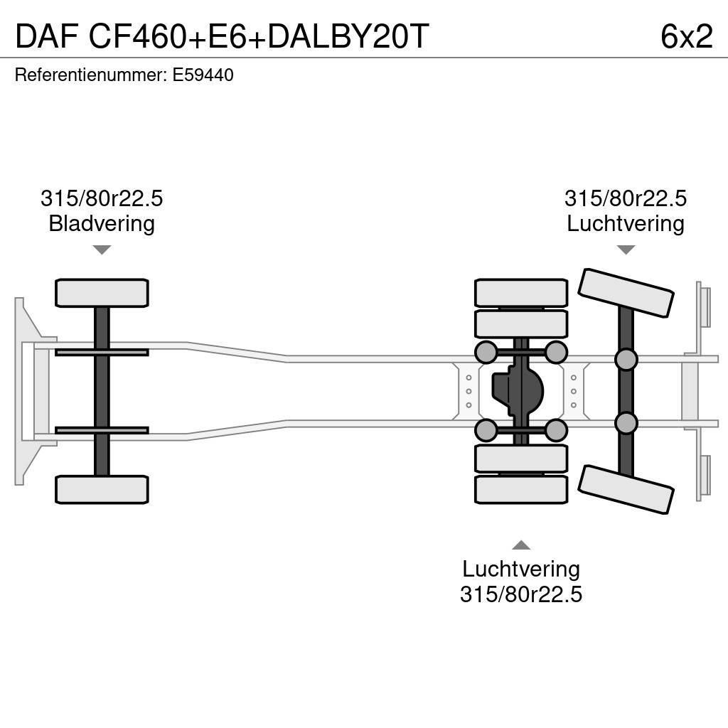 DAF CF460+E6+DALBY20T Camiões porta-contentores