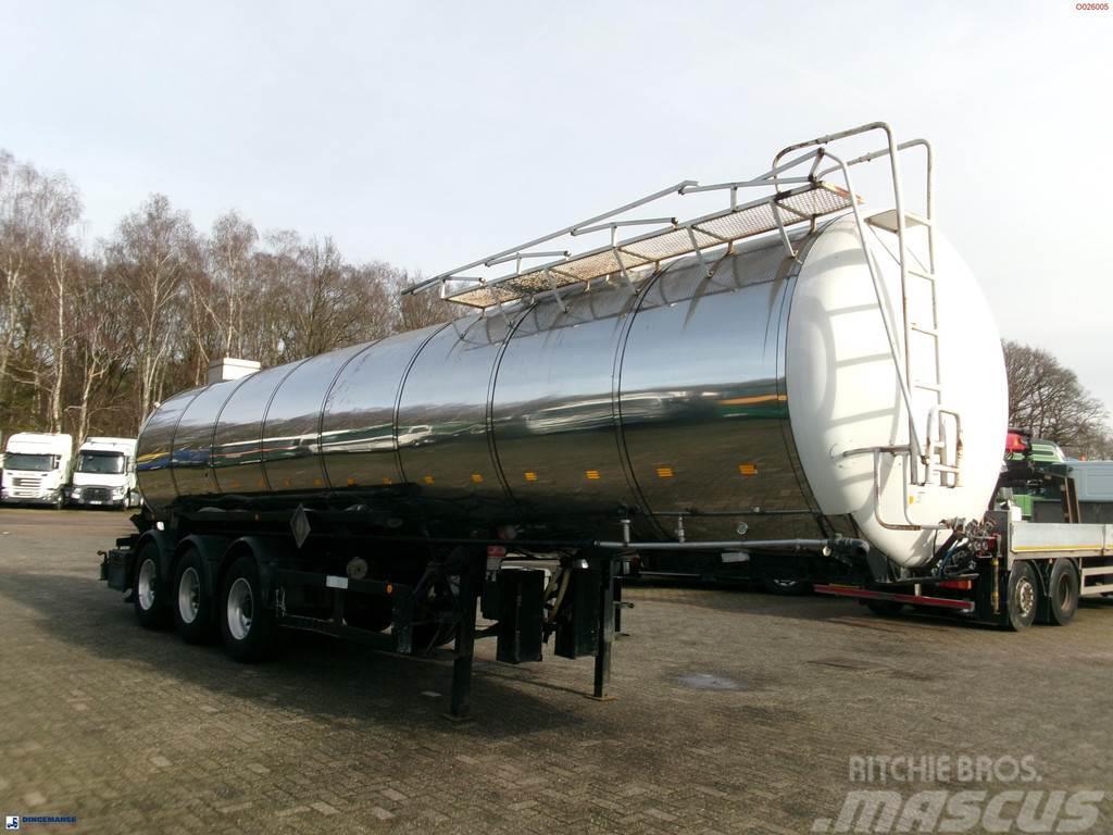 Metalovouga Bitumen / heavy oil tank inox 29 m3 / 1 comp Semi Reboques Cisterna