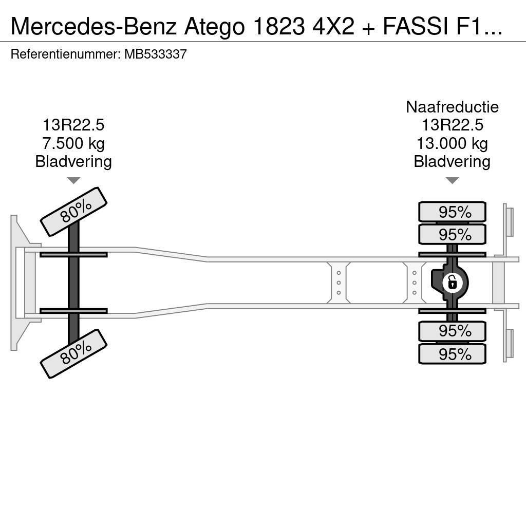 Mercedes-Benz Atego 1823 4X2 + FASSI F110A.21 + TIPPER - MANAUL Camiões basculantes