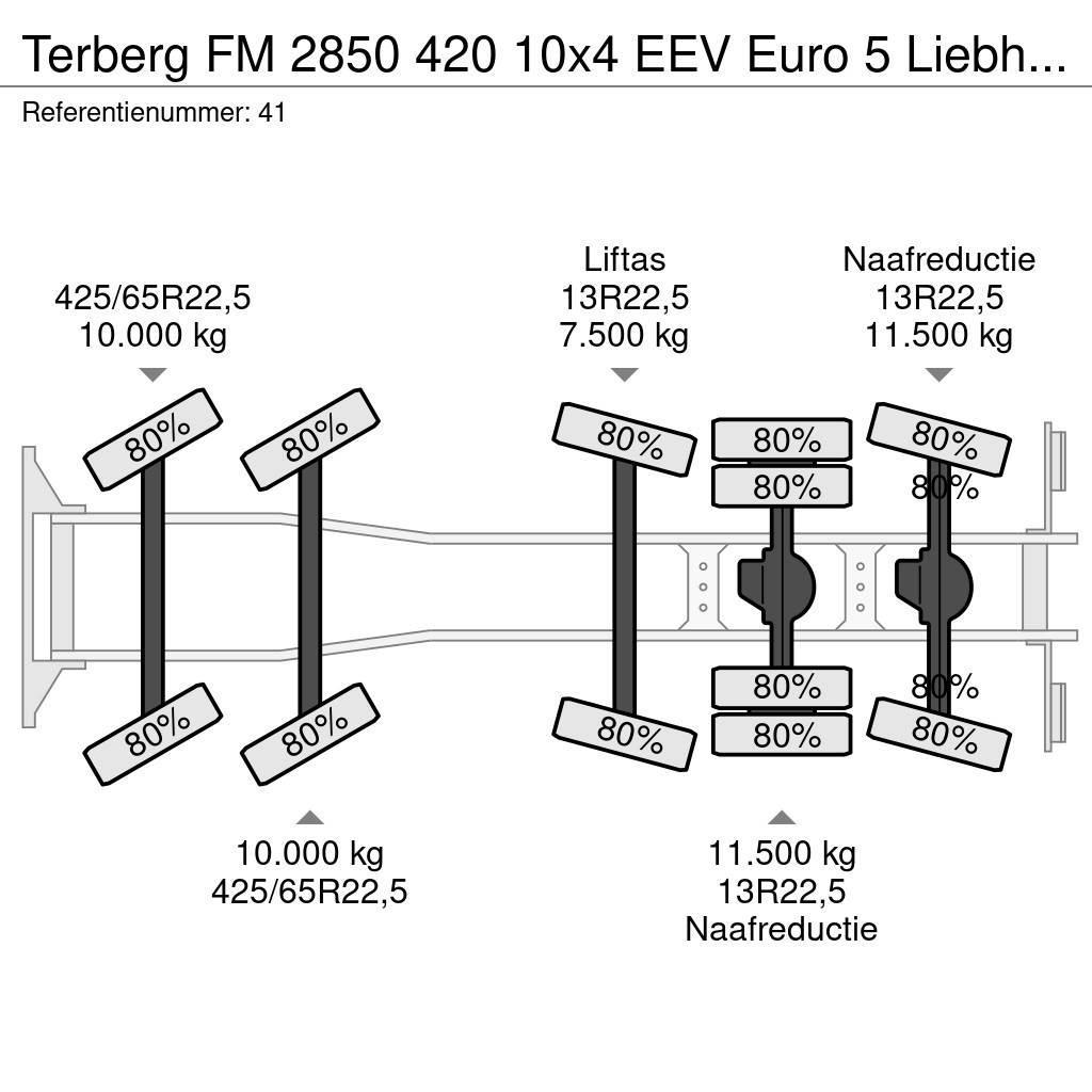 Terberg FM 2850 420 10x4 EEV Euro 5 Liebherr 15 Kub Mixer! Camiões de betão