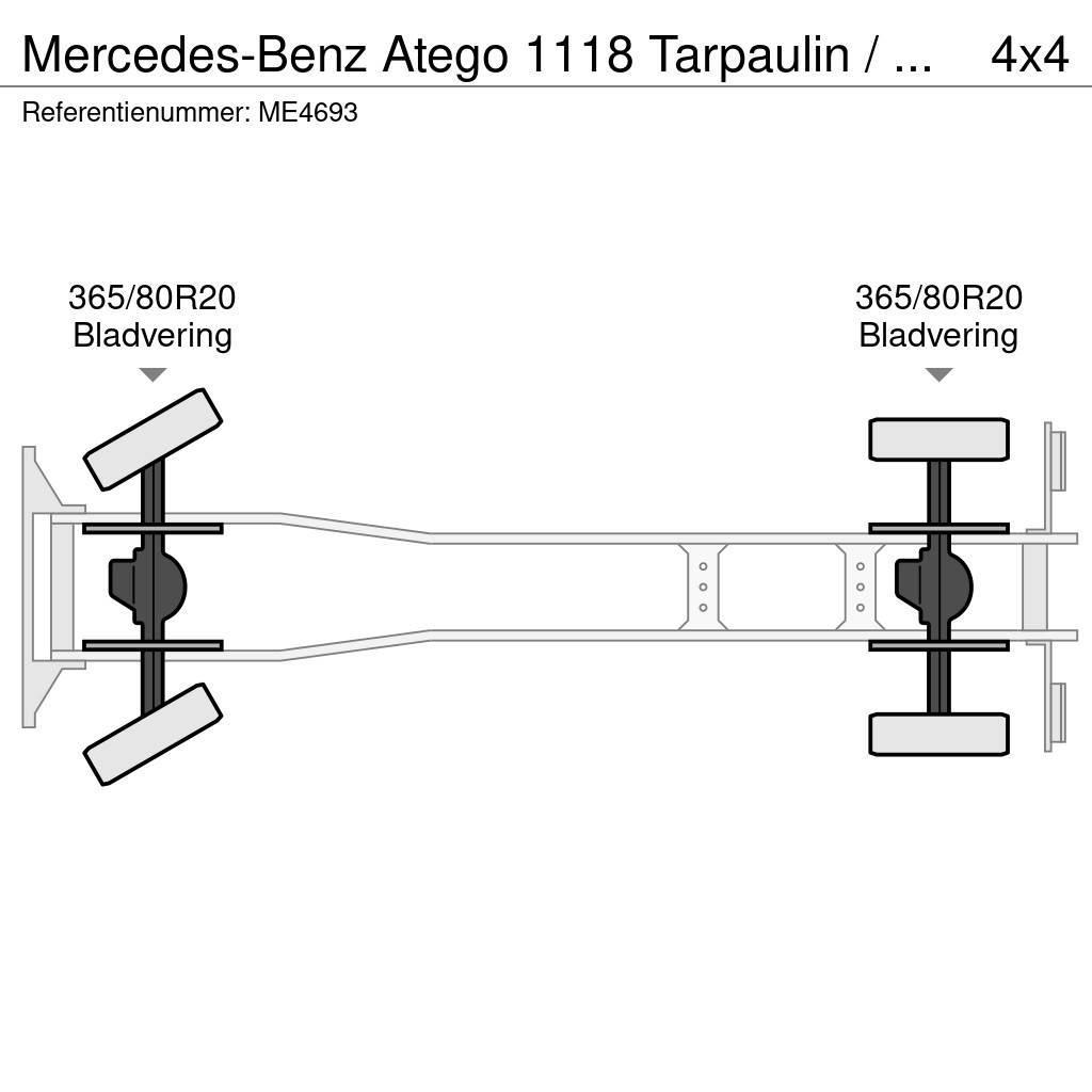 Mercedes-Benz Atego 1118 Tarpaulin / Canvas Box Truck Carros de bombeiros
