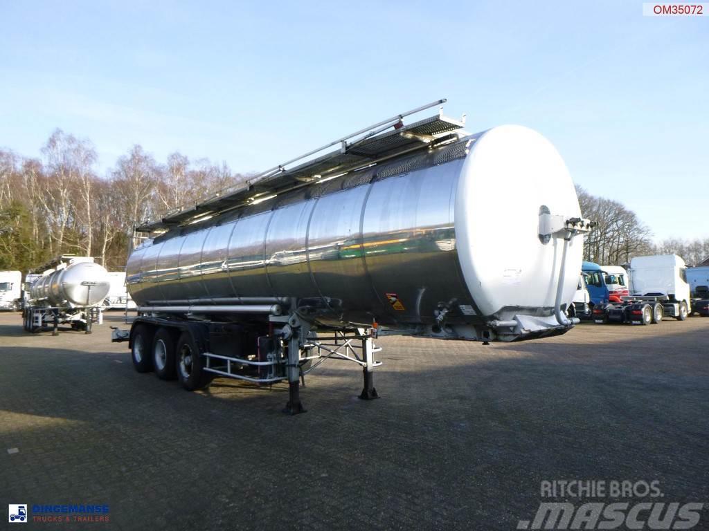 BSL Bitumen tank inox L4BH 30.8 m3 / 1 comp Semi Reboques Cisterna