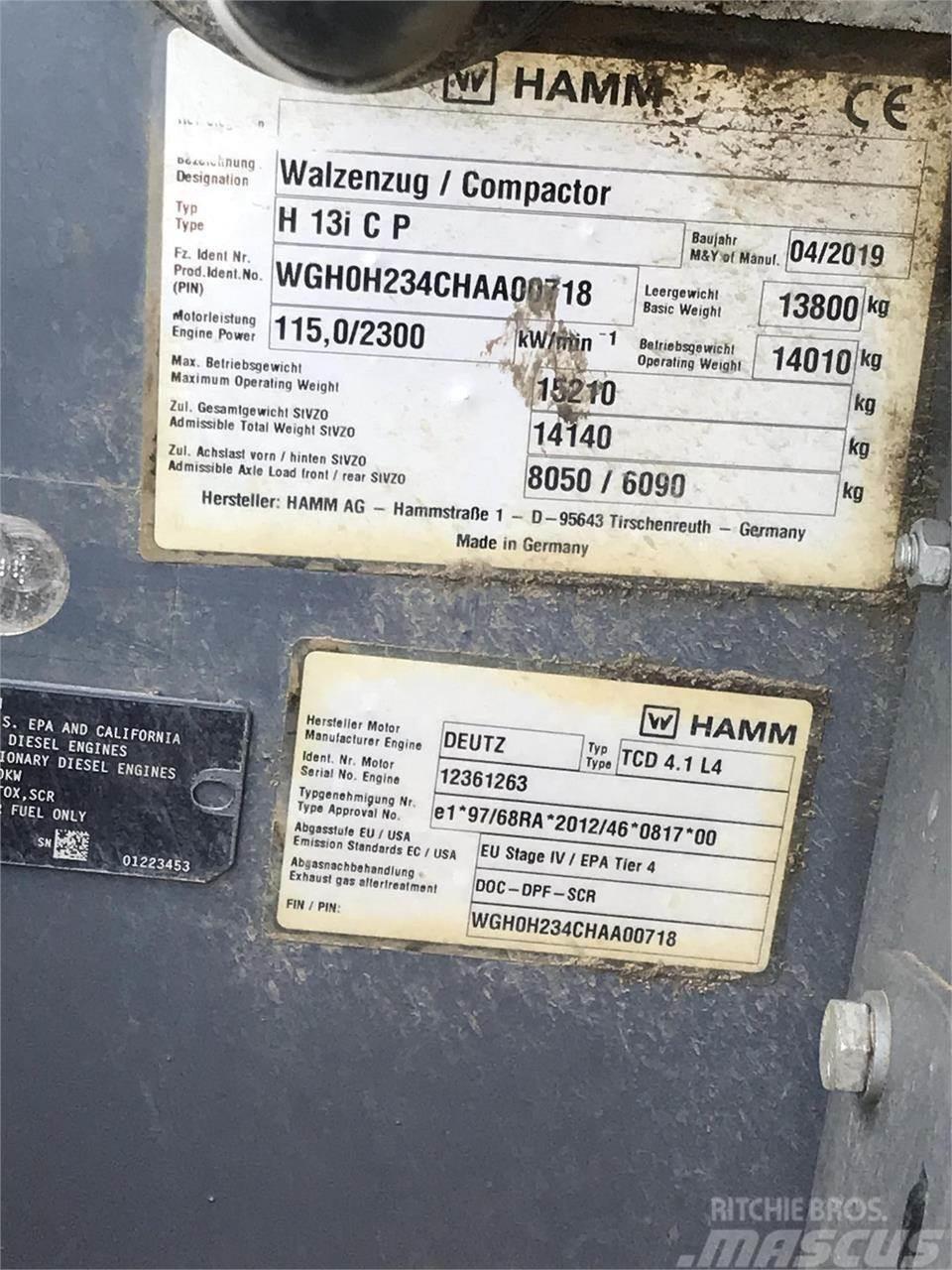 Hamm H13ICP Compactadoras de lixo